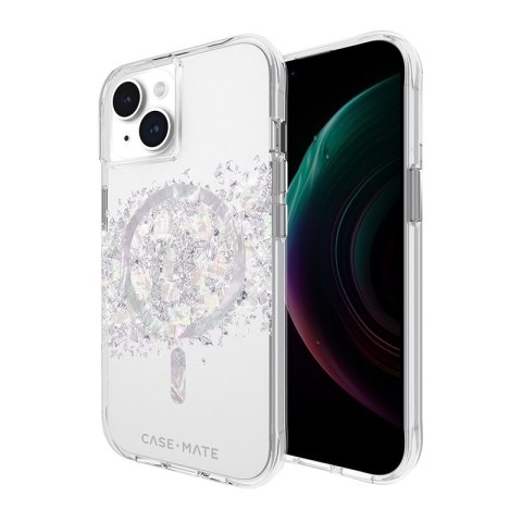 Case-Mate Karat MagSafe - Etui iPhone 15 / iPhone 14 / iPhone 13 zdobione naturalną masą perłową (A Touch of Pearl)