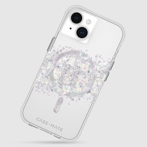 Case-Mate Karat MagSafe - Etui iPhone 15 / iPhone 14 / iPhone 13 zdobione naturalną masą perłową (A Touch of Pearl)
