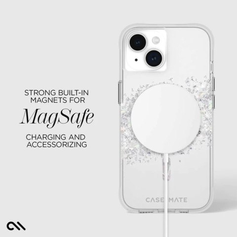 Case-Mate Karat MagSafe - Etui iPhone 15 / iPhone 14 / iPhone 13 zdobione naturalną masą perłową (A Touch of Pearl)