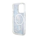 Guess Leopard MagSafe - Etui iPhone 14 Pro Max (Niebieski)