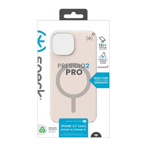 Speck Presidio2 Pro Magsafe - Etui iPhone 17e / 16e / 15 / 14 / 13 (Bleached Bone / Heirloom Gold / Hazel Brown)