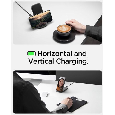 Spigen ArcField PF2201 - Ładowarka Indukcyjna 15W (Czarny)