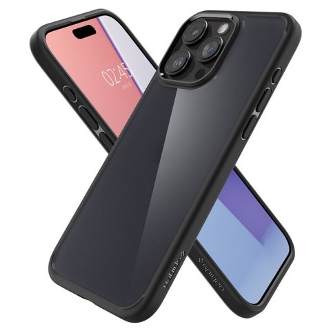 Spigen Ultra Hybrid - Etui do iPhone 15 Pro Max (Frost Black)