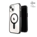 Speck Presidio Perfect-Clear ClickLock & MagSafe - Etui iPhone 16e / iPhone 15 / iPhone 14 / iPhone 13 (Clear / Frosted Black / 