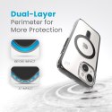 Speck Presidio Perfect-Clear ClickLock & MagSafe - Etui iPhone 16e / iPhone 15 / iPhone 14 / iPhone 13 (Clear / Frosted Black / 