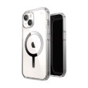 Speck Presidio Perfect-Clear MagSafe - Etui iPhone 16e / iPhone 15 / iPhone 14 / iPhone 13 (Clear / Chrome Finish / Serene Silve