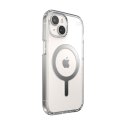 Speck Presidio Perfect-Clear MagSafe - Etui iPhone 16e / iPhone 15 / iPhone 14 / iPhone 13 (Clear / Chrome Finish / Serene Silve