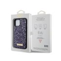 Guess Rhinestone Metal Logo - Etui iPhone 15 (różowy)
