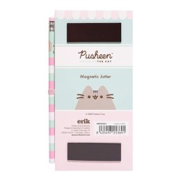 Pusheen - Magnetyczny notatnik / lista zakupów na lodówkę + ołówek (10 x 21 cm)