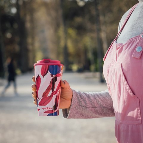 Quokka Vaso Cafe Doble Pared - Kubek z podwójnymi ściankami 450 ml (Satsuma)