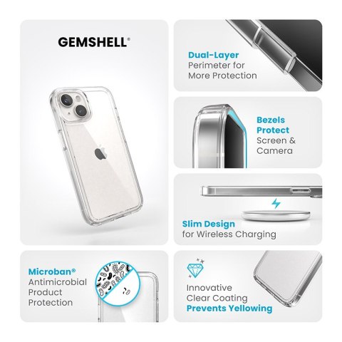 Speck Gemshell - Etui iPhone 17e / 16e / 15 / 14 / 13 (Clear)