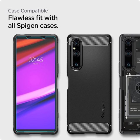 Spigen Glas.TR EZ Fit 2-Pack - Szkło hartowane do Sony Xperia 1 V 2 sztuki