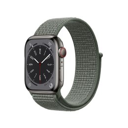 Crong Nylon - Pasek sportowy do Apple Watch 44/45/46/49 mm (Military Green)