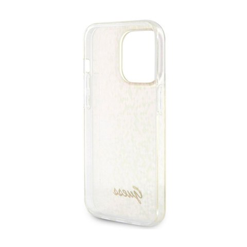 Guess IML Faceted Mirror Disco Iridescent - Etui iPhone 15 Pro Max (różowy)