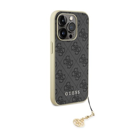 Guess 4G Charms Collection - Etui iPhone 15 Pro (szary)