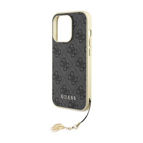 Guess 4G Charms Collection - Etui iPhone 15 Pro (szary)