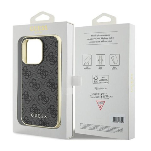 Guess 4G Charms Collection - Etui iPhone 15 Pro (szary)