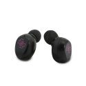 Guess True Wireless Earphones BT5.0 5H - Słuchawki TWS + etui ładujące (magenta)