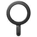 Spigen OneTap Ring Magnetic MagSafe Plate - Uniwersalny pierścień magnetyczny na etui / smartfona (Carbon)