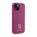 Guess 4G Strass Metal Logo - Etui iPhone 15 (różowy)