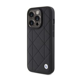 BMW Leather Quilted - Etui iPhone 15 Pro Max (czarny)