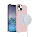 Crong Color Cover LUX Magnetic - Etui iPhone 15 Plus MagSafe (różowy)