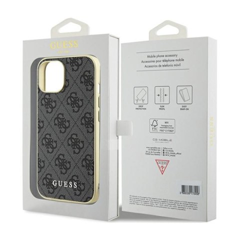 Guess 4G Charms Collection - Etui iPhone 15 (szary)