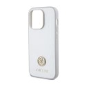 Guess 4G Strass Metal Logo - Etui iPhone 15 Pro (srebrny)