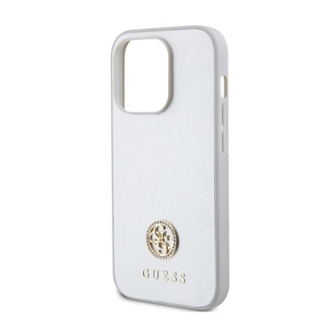 Guess 4G Strass Metal Logo - Etui iPhone 15 Pro (srebrny)