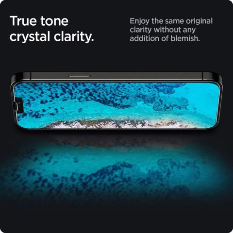 Spigen Glas.TR Slim Privacy - Szkło hartowane z filtrem prywatyzującym do iPhone 14 / iPhone 13 Pro / iPhone 13