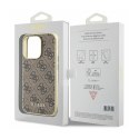 Guess 4G Charms Collection - Etui iPhone 15 Pro (brązowy)