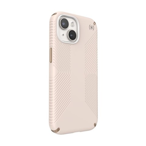 Speck Presidio2 Grip - Etui iPhone 16e / iPhone 15 / iPhone 14 / iPhone 13 (Bleached Bone / Heirloom Gold / Hazel Brown)