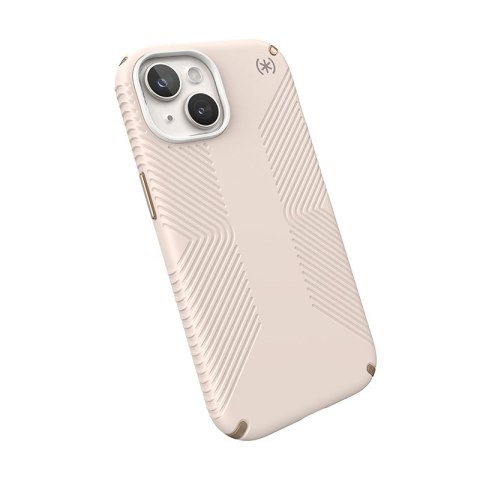 Speck Presidio2 Grip - Etui iPhone 16e / iPhone 15 / iPhone 14 / iPhone 13 (Bleached Bone / Heirloom Gold / Hazel Brown)