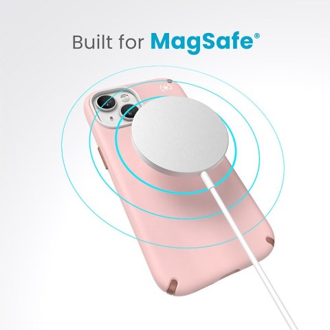 Speck Presidio2 Pro Magsafe - Etui iPhone 17e / 16e / 15 / 14 / 13 (Dahlia Pink / Rose Copper / White)