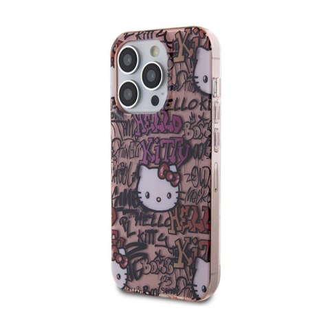 Hello Kitty IML Tags Graffiti - Etui iPhone 13 Pro (różowy)