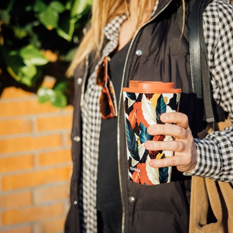 Quokka Vaso Cafe Doble Pared - Kubek z podwójnymi ściankami 450 ml (Autumn Fall)