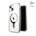 Speck Presidio Perfect-Clear ClickLock & MagSafe - Etui iPhone 16e / iPhone 15 / iPhone 14 / iPhone 13 (Clear / Chrome Finish / 