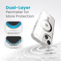 Speck Presidio Perfect-Clear ClickLock & MagSafe - Etui iPhone 16e / iPhone 15 / iPhone 14 / iPhone 13 (Clear / Chrome Finish / 