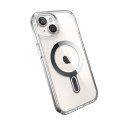 Speck Presidio Perfect-Clear ClickLock & MagSafe - Etui iPhone 16e / iPhone 15 / iPhone 14 / iPhone 13 (Clear / Chrome Finish / 