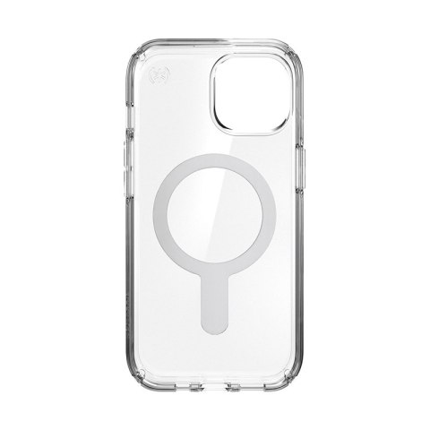 Speck Presidio Perfect-Clear ClickLock & MagSafe - Etui iPhone 16e / iPhone 15 / iPhone 14 / iPhone 13 (Clear / Chrome Finish / 