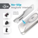 Speck Presidio Perfect-Clear Grip ClickLock & MagSafe - Etui iPhone 16e / iPhone 15 / iPhone 14 / iPhone 13 (Clear / Chrome Fini