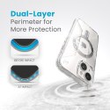 Speck Presidio Perfect-Clear Grip ClickLock & MagSafe - Etui iPhone 16e / iPhone 15 / iPhone 14 / iPhone 13 (Clear / Chrome Fini