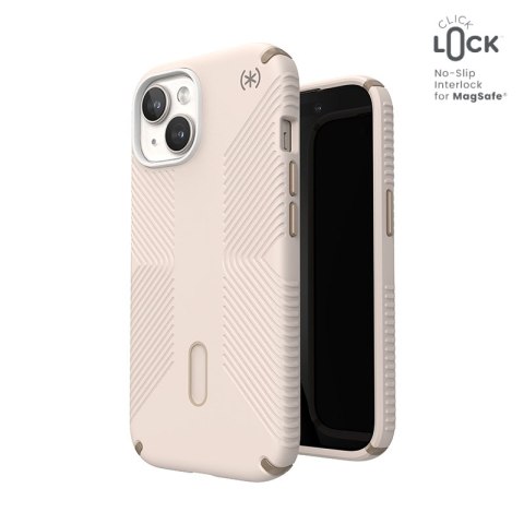 Speck Presidio2 Grip ClickLock & MagSafe - Etui iPhone 16e / iPhone 15 / iPhone 14 / iPhone 13 (Bleached Bone / Heirloom Gold / 
