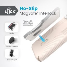 Speck Presidio2 Grip ClickLock & MagSafe - Etui iPhone 16e / iPhone 15 / iPhone 14 / iPhone 13 (Bleached Bone / Heirloom Gold / 