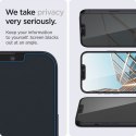 Spigen GLAS.TR EZ FIT Privacy 2-Pack - Szkło hartowane z filtrem prywatyzującym do iPhone 17e / 16e / 14 / 13 Pro / 13 2 szt
