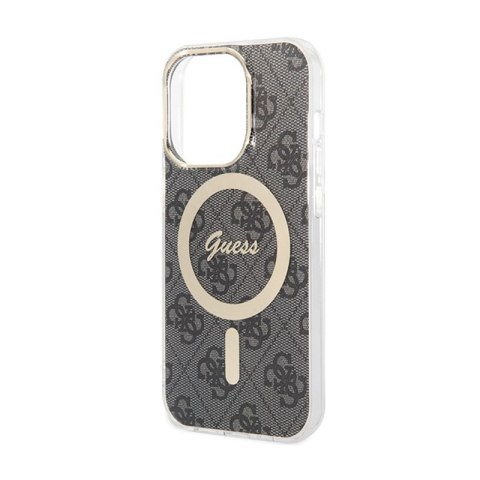 Guess 4G MagSafe - Etui iPhone 15 Pro (czarny)