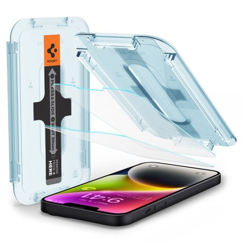 Spigen GLAS.TR EZ FIT 2-Pack - Szkło hartowane do iPhone 17e / 16e / 14 / 13 Pro / 13 2 szt