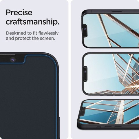 Spigen GLAS.TR EZ FIT 2-Pack - Szkło hartowane do iPhone 17e / 16e / 14 / 13 Pro / 13 2 szt