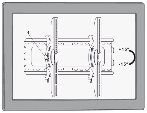 UCHWYT DO TELEWIZORA LUB MONITORA BRATECK-PLB-6N