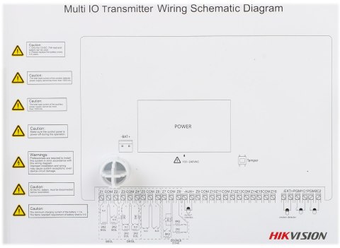 BEZPRZEWODOWY EKSPANDER WE/WY PRZEWODOWYCH AX PRO DS-PM1-I1602-WE Hikvision